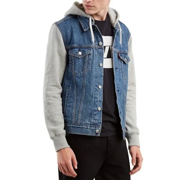 Levi’s Hybrid Hoodie Trucker Jacket - Picture 1 of 8